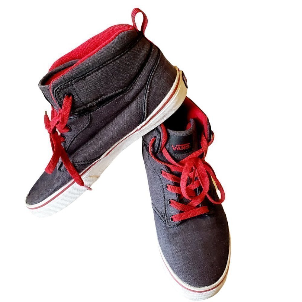 VANS HI-TOP DARK GREY SNEAKERS. US YOUTH SIZE 5